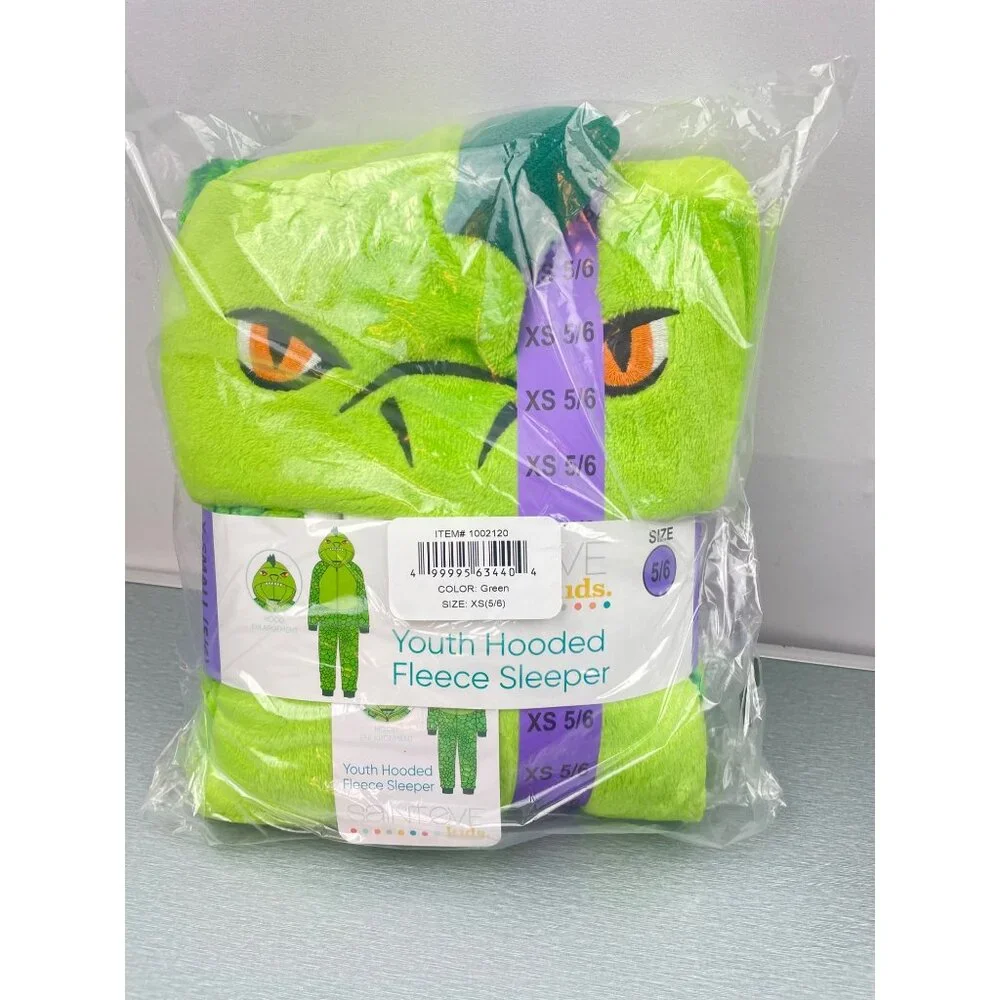 SAINT EVE DINO YOUTH BLANKET SLEEPER SIZE 5/6
